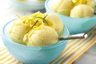 Лимонное мороженое.