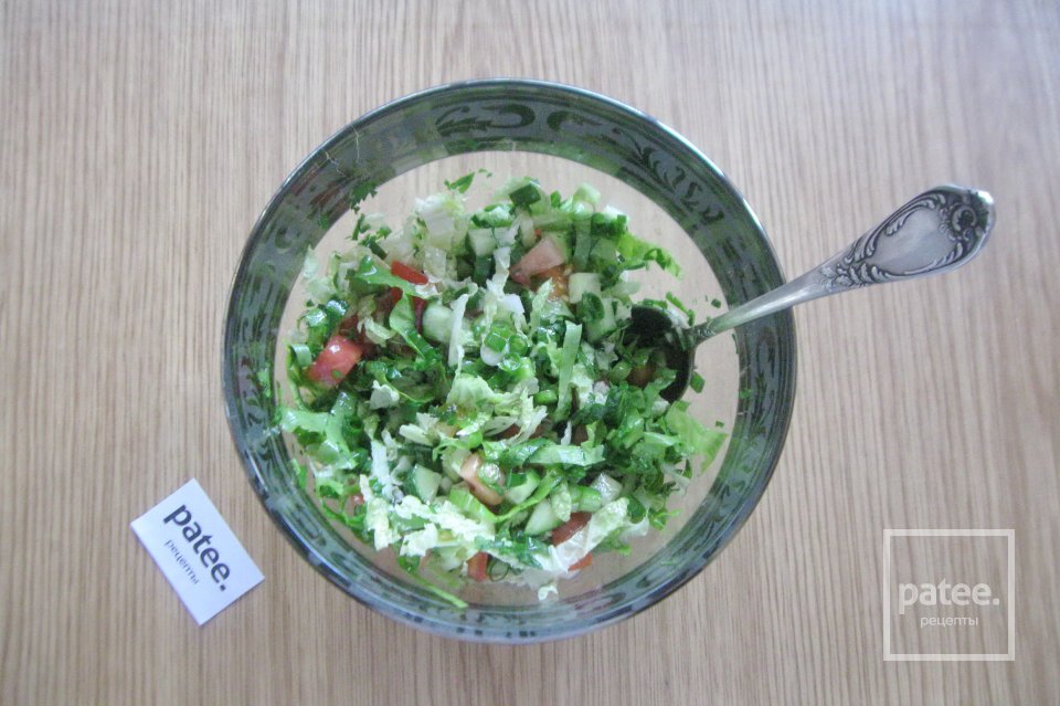 Салат "Летний" с пекинской капустой - Шаг 9