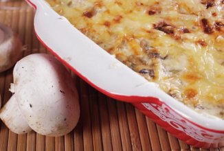Куриная запеканка с грибами