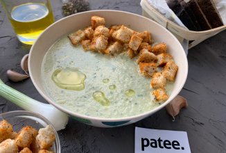 Летний крем-суп из свежего огурца