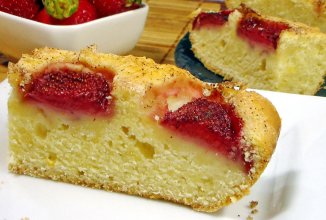 Клубничный пирог с апельсином