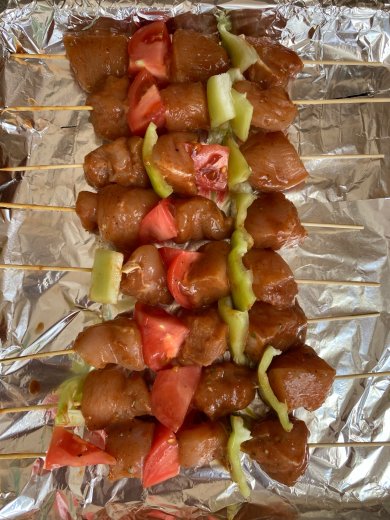 Куриные шашлычки с овощами - Шаг 3