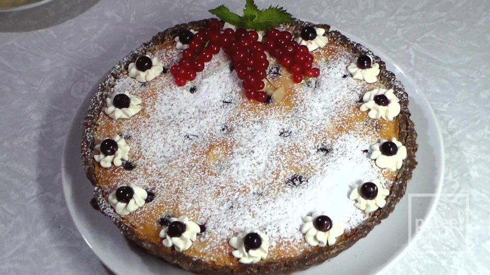 Тарт с очень нежным миндальным кремом и черной смородиной - Шаг 13