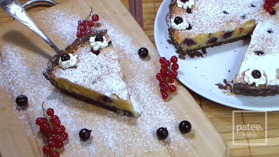 Тарт с очень нежным миндальным кремом и черной смородиной - Шаг 14