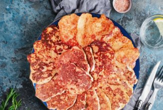 Кабачковые оладьи с индейкой и сыром ПП