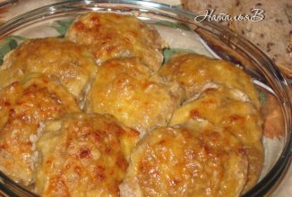 Запеченные котлетки "Сметанные" под сырной корочкой