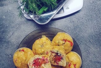 Кексы с любой начинкой а-ля пицца