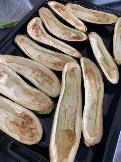 Лодочки из баклажанов - Шаг 1