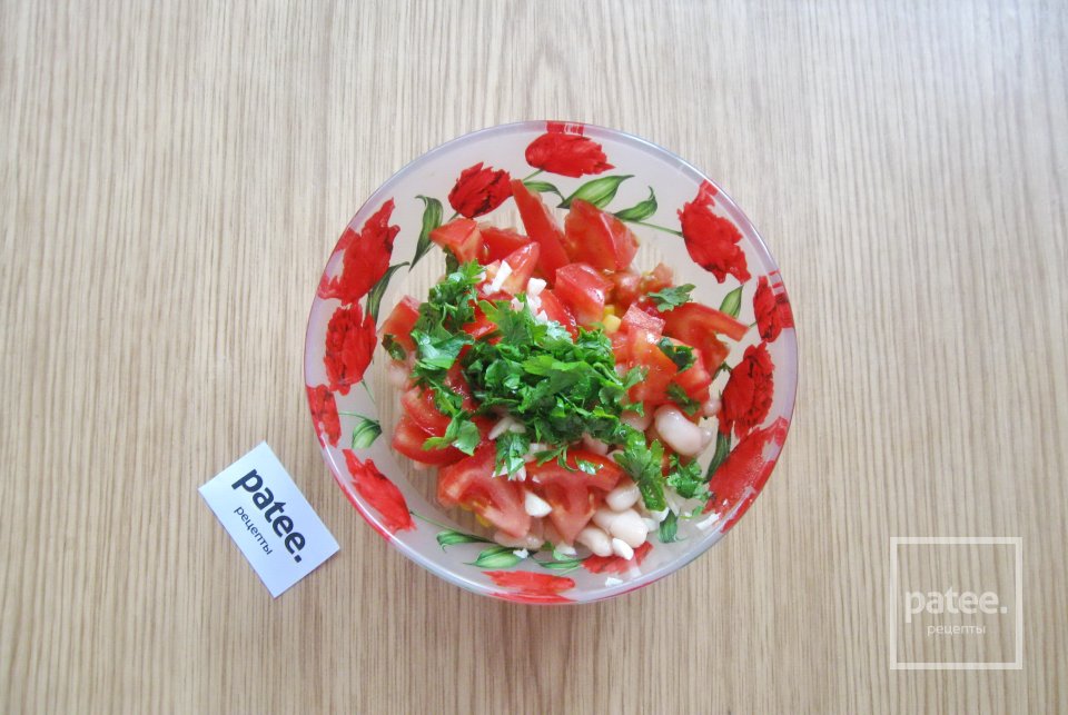 Салат из бобовых с помидорами - Шаг 7