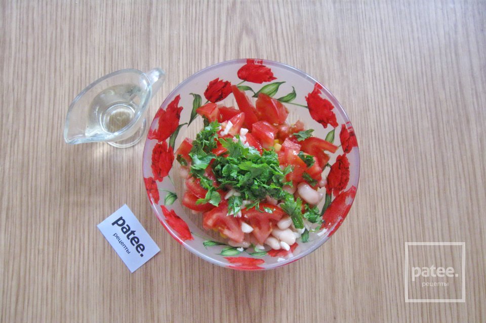 Салат из бобовых с помидорами - Шаг 8