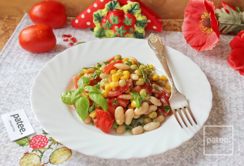 Салат из бобовых с помидорами - Шаг 10