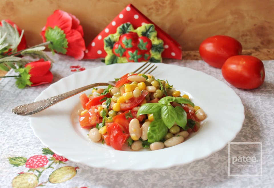 Салат из бобовых с помидорами - Шаг 11