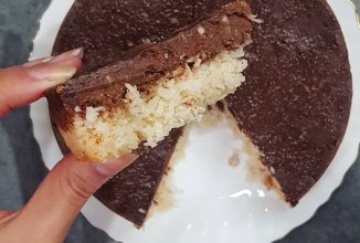 Шоколадно-кокосовый чизкейк