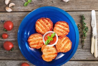 Фаршированные баклажаны в кляре