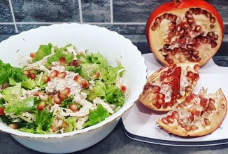 Салат из курицы с грецкими орехами