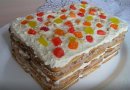 Торт из печенья с творожным кремом