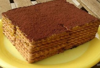 Торт из печенья с кофейным ароматом