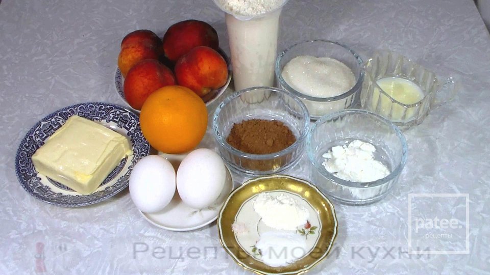 Простые кексы к чаю. Со свежими персиками - Шаг 1