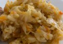Тушеная капуста с рисом
