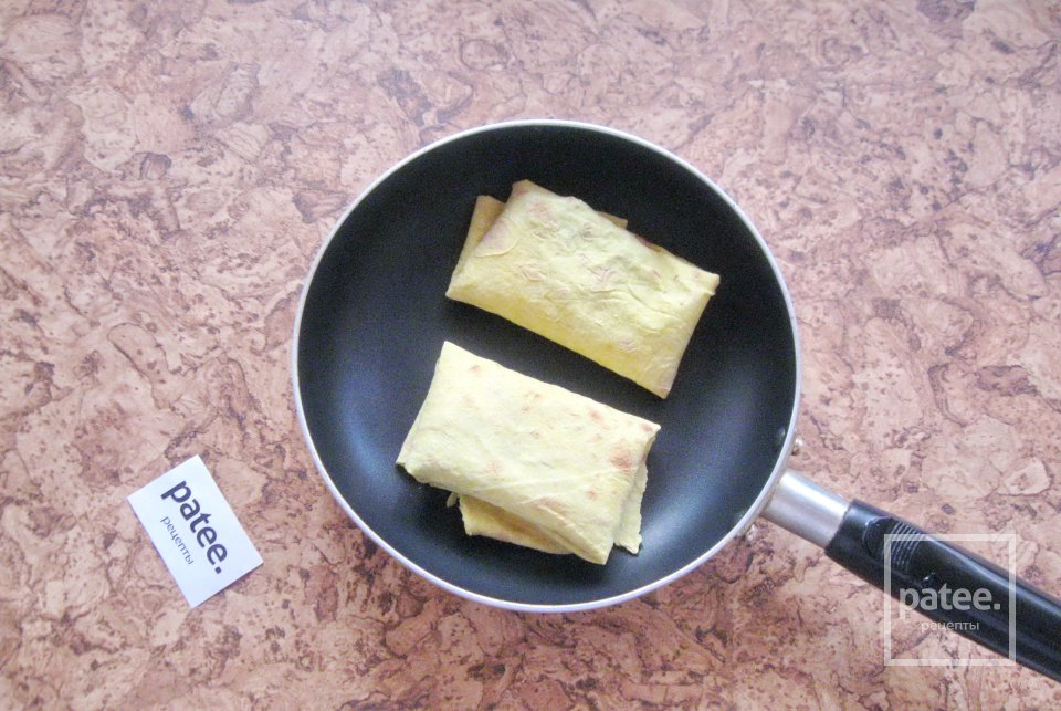 Конвертики из лаваша с курицей и капустой - Шаг 9