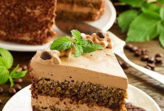 Кофейно-ореховый торт