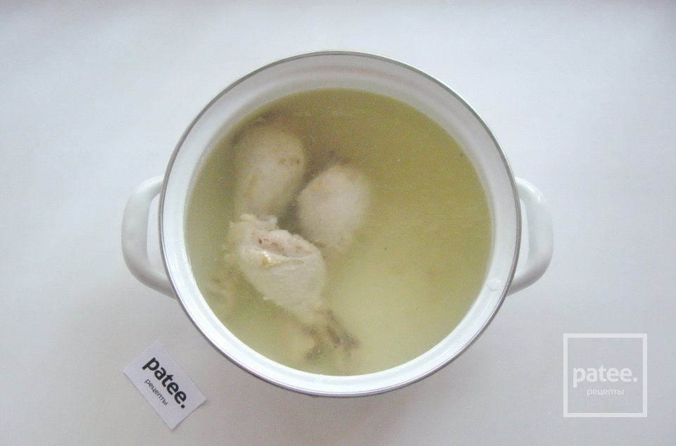 Суп из щавеля с курицей и пшеном - Шаг 2