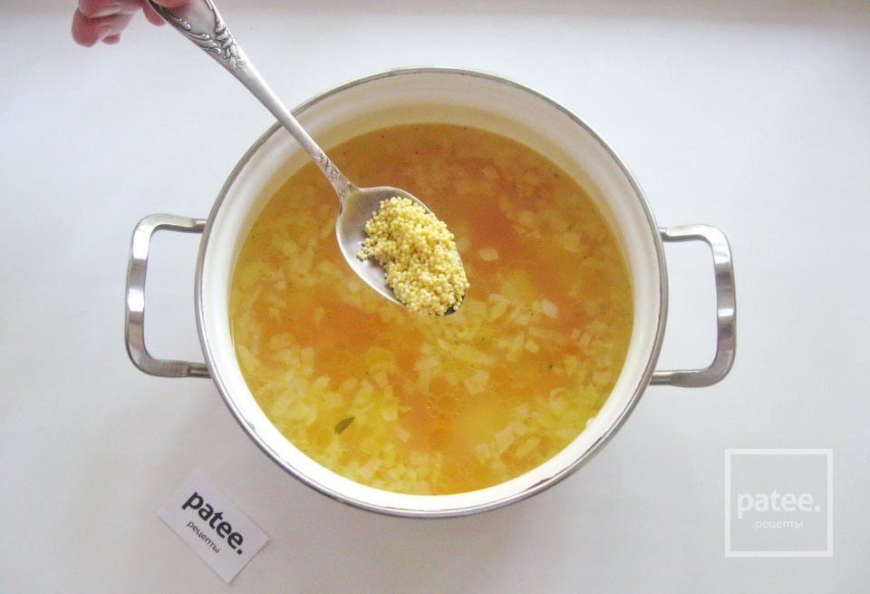 Суп из щавеля с курицей и пшеном - Шаг 8