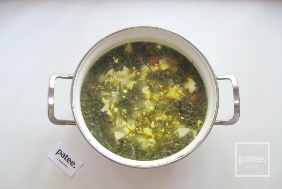 Суп из щавеля с курицей и пшеном - Шаг 11