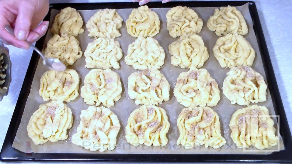 Песочное печенье Хризантемы - Шаг 9