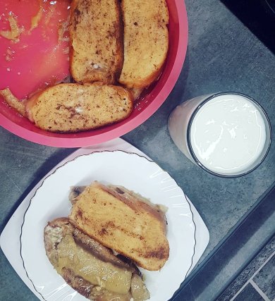 Запеченные французские тосты с бананом - Шаг 1