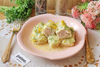 Голубцы тушеные в сметане