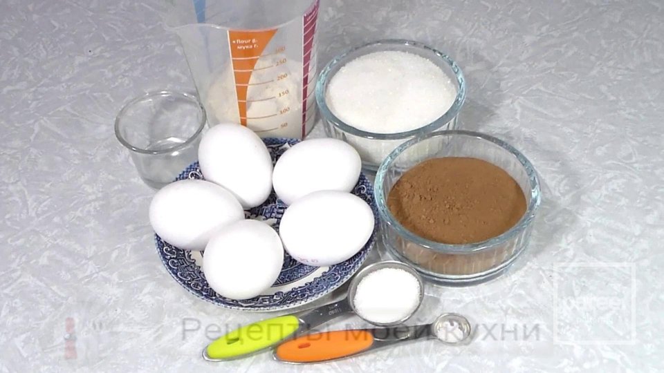 ШОКОЛАДНЫЙ БИСКВИТ - Шаг 1