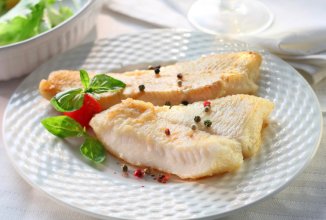 Нежный палтус под хрустящей корочкой