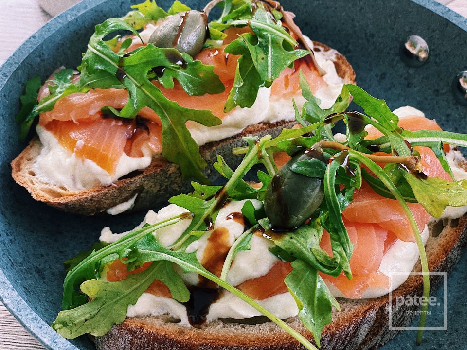 Брускетта с сёмгой и лаймовым муссом💚 - Шаг 3