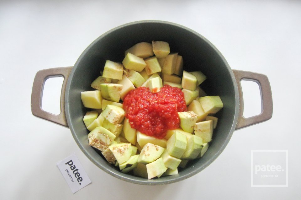 Куриное филе с баклажаном и картофелем - Шаг 6