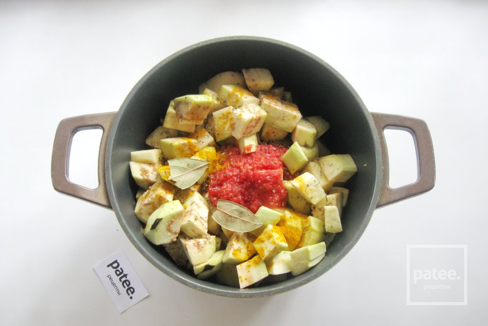 Куриное филе с баклажаном и картофелем - Шаг 7