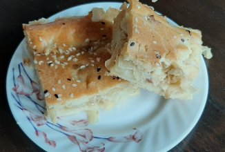 Пирог заливной с капустой