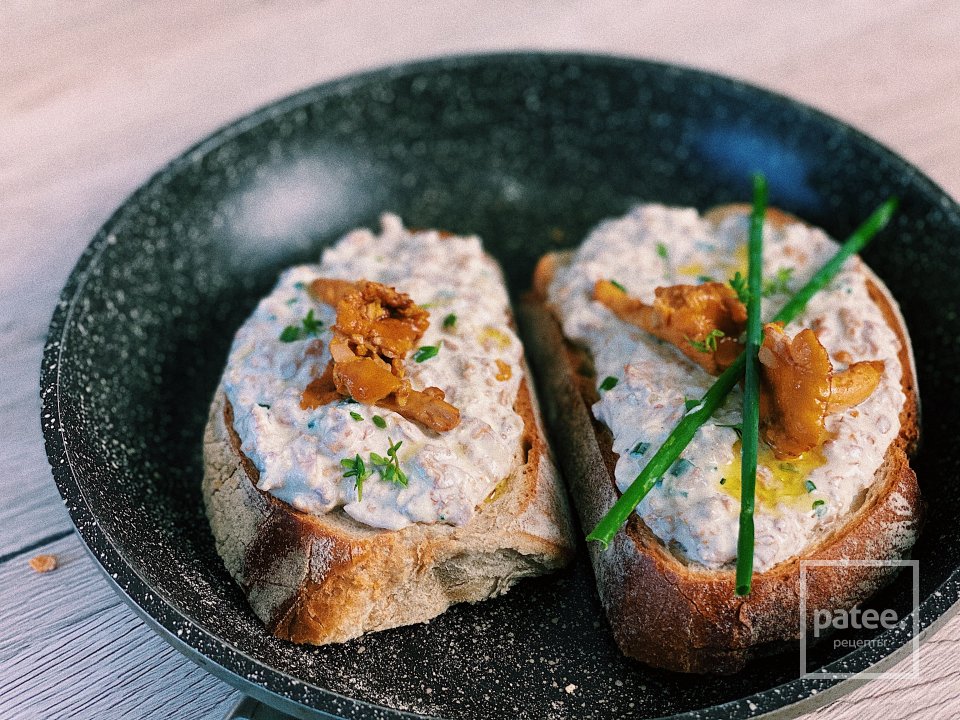 Брускетта с кремом из лисичек🧡 - Шаг 3