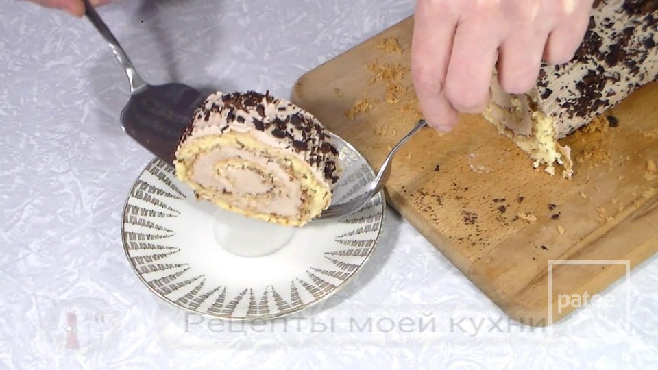 Бисквитный рулет с масляным кремом - Шаг 18