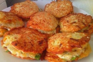 Оладьи из кабачков с сыром и чесноком👌