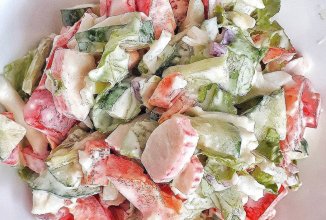 Легкий салат на ужин 🥗