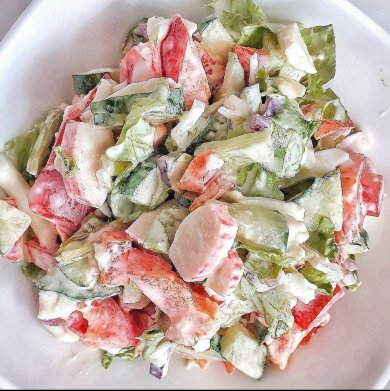 Легкий салат на ужин 🥗 - Шаг 1