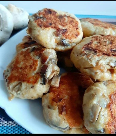 Котлеты с грибами - Шаг 1