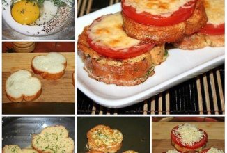 Гренки с помидором и сыром 🥖 🍅