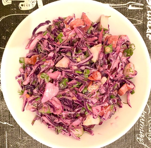 Салат из краснокочанной капусты «Витаминка»
