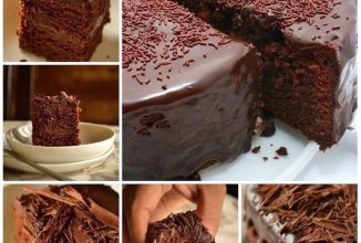 Супер-влажный шоколадный пирог