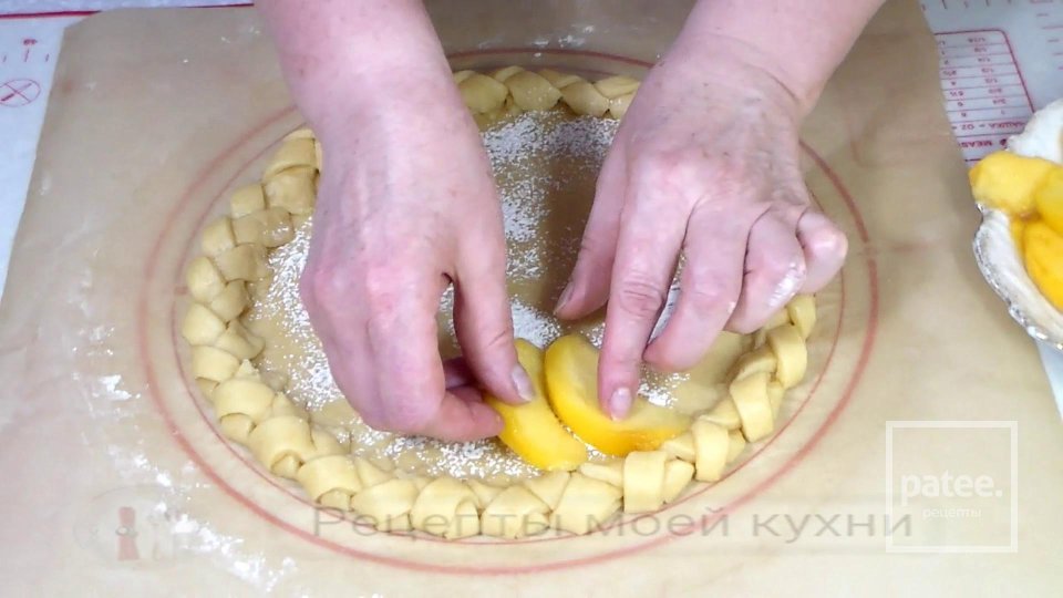 Персиковый пирог из песочного теста - Шаг 8