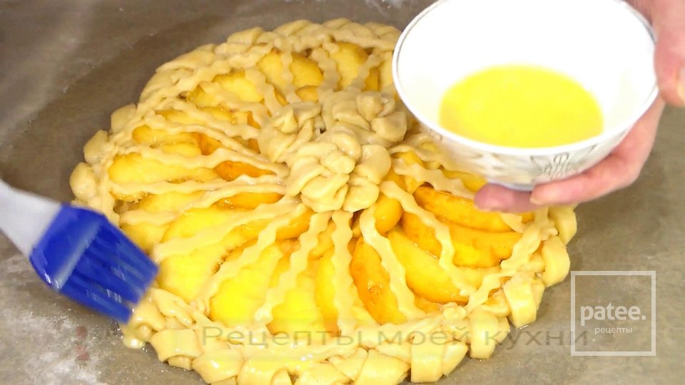 Персиковый пирог из песочного теста - Шаг 10