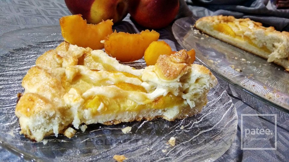 Персиковый пирог из песочного теста - Шаг 12