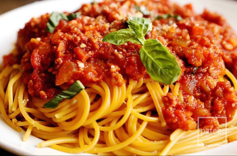 Спагетти С Фаршем В Томатном Соусе Фото